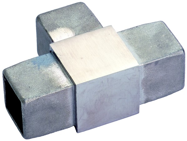 VA T-Stück für Vierkantrohr 40x40x2mm