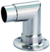 V4A Flanscheckbogen 42,4x2,0mm geschliffen Wst. 1.4571 V4A Flanscheckbogen 42,4x2,0mm geschliffen Wst. 1.4571