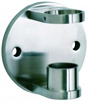 V4A Steck-Wandanker, Ronde Ø110mm für Rohr 42,4x2mm V4A Steck-Wandanker, Ronde Ø110mm für Rohr 42,4x2mm