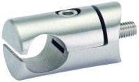VA Halter für Einfassprofil rund Ø20mm für Rohr 42,4mm inkl. Schraube M8x20mm VA Halter für Einfassprofil rund Ø20mm für Rohr 42,4mm inkl. Schraube M8x20mm