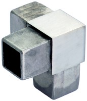 VA Eckverbinder 90° für Vierkantrohr 40x40x2mm VA Eckverbinder 90° für Vierkantrohr 40x40x2mm