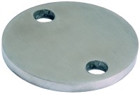 Edelstahlronde AISI 304 Ø100x6mm 2 Außenbohrungen 11mm einseitig K240 LP 33 Edelstahlronde AISI 304 Ø100x6mm 2 Außenbohrungen 11mm einseitig K240 LP 33