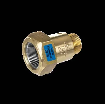 Klemmverbinder mit Kennzeichnungsetikett für Gas