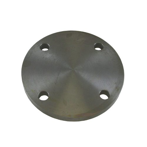 Steel blind flange type 05 without a bore, with four bolt holes
