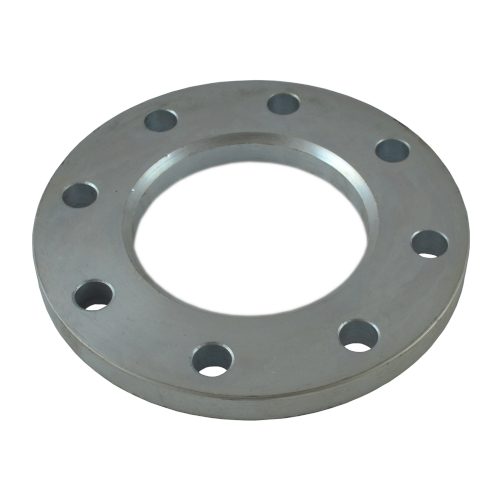 Steel loose flange type 02 with eight bolt holes and a large bore
